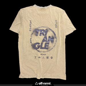 Polera ácid Wash - Triangle Cream