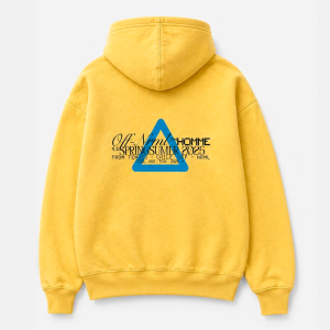 Hoodie Algodón | Amarillo | Homme