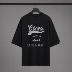 Polera Oversize Heavyweight - Create Negra